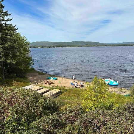 Huge Modern Chalet With Spa And Lake Access Saint-Gabriel-de-Brandon Exterior photo